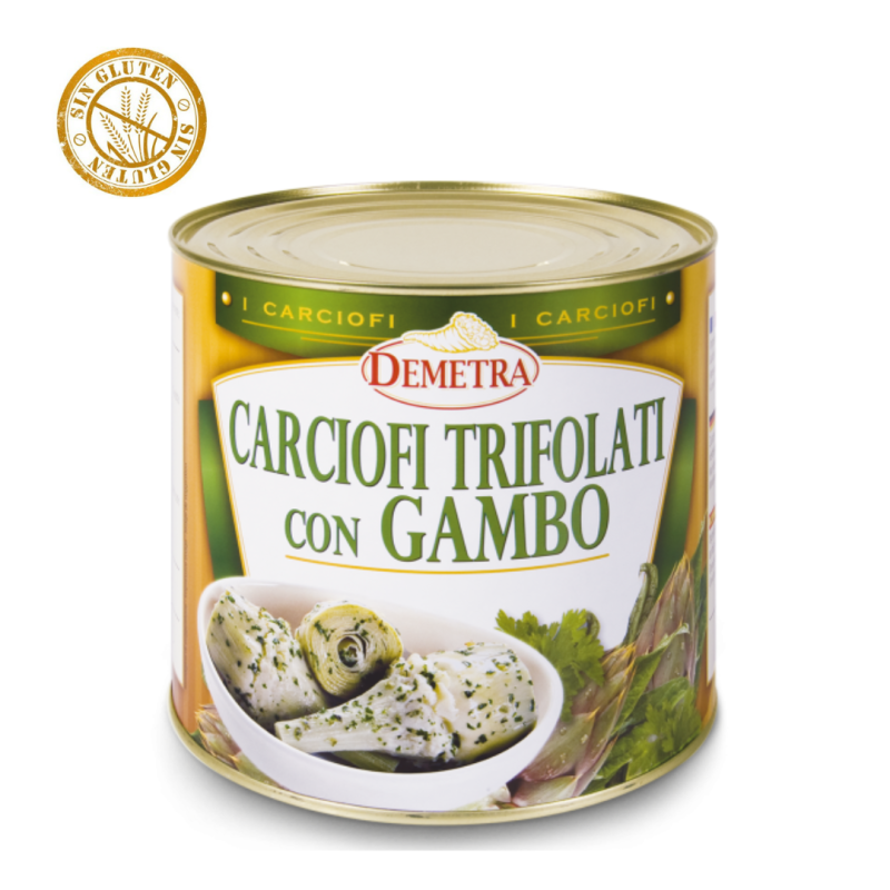 Alcachofas Con Rabo Cocinadas 2400 gr.